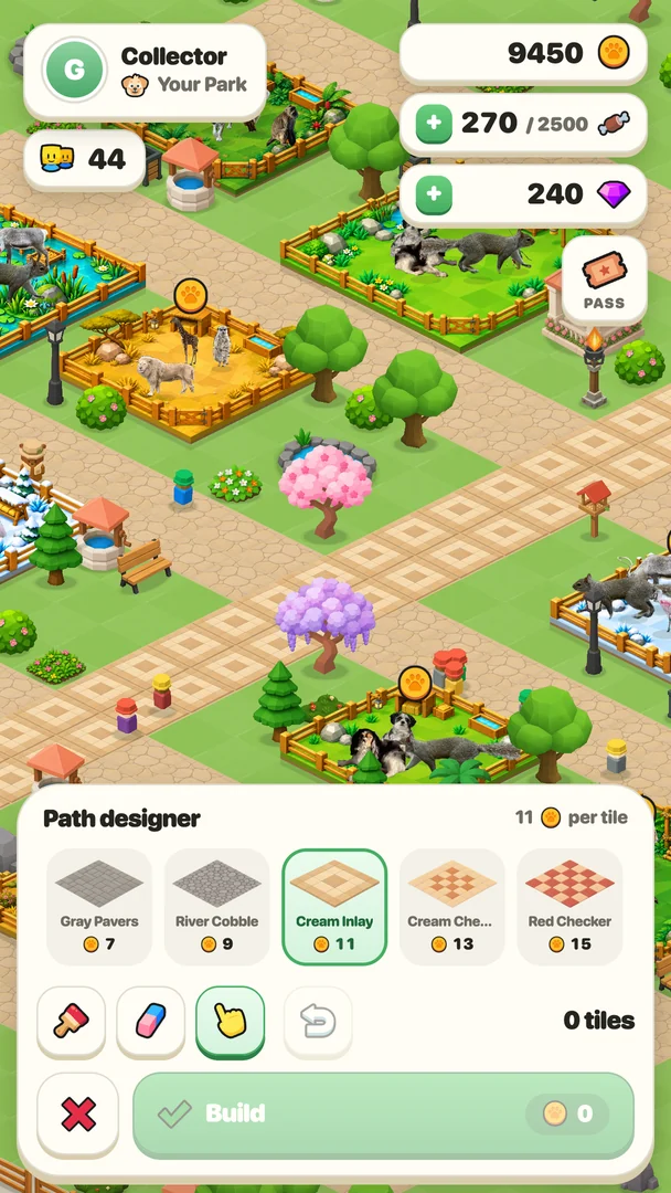 The path designer in the park